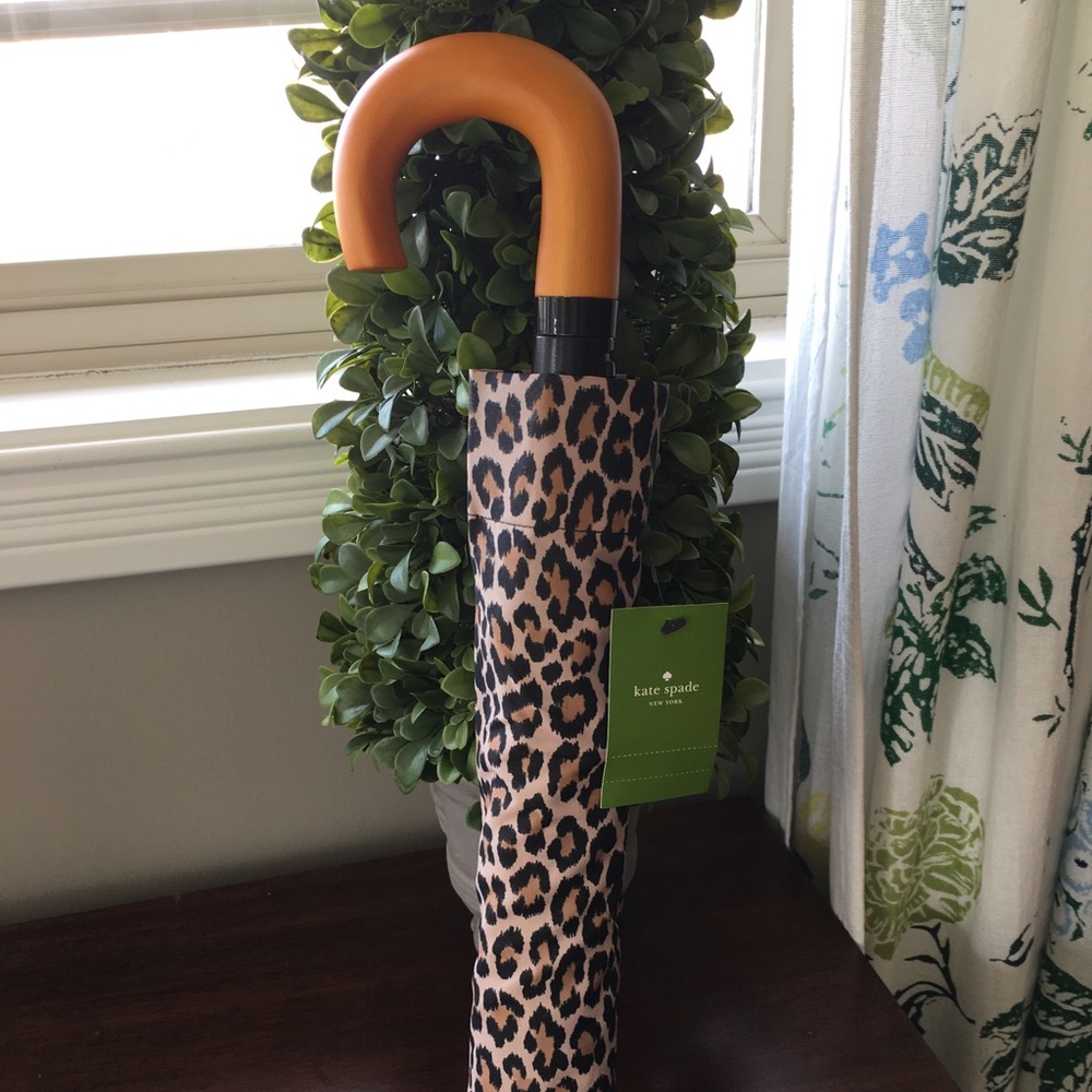 Kate Spade Cheetah Print Umbrella